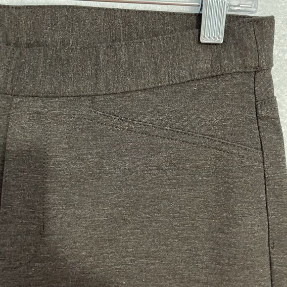 J Jill Pants Size S Brown Heather PONTE SLIM LEG Pull On Ankle Stretch Comfort - Picture 5 of 10